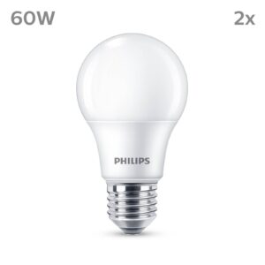 Philips LED E27 8W 806lm 2 700 K matná 2 ks