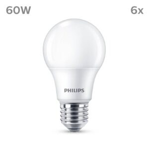 Philips LED E27 8W 806lm 2 700 K matná 6 ks