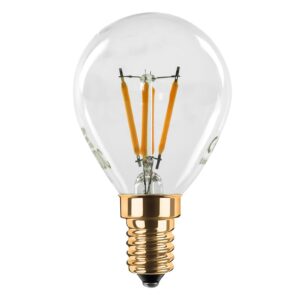 SEGULA LED kvapková žiarovka 24V DC E14 3W Filament 922