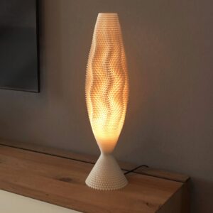 Stolná lampa Koral z organického materiálu