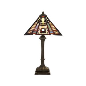 Stolová lampa Classic Craftsman v dizajne Tiffany