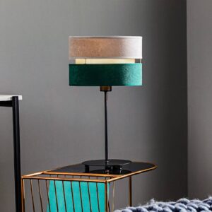 Stolová lampa Golden Duo sivá/zelená/zlatá 50 cm