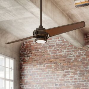 Strop. LED ventilátor Xety bronz olejovaný brúsený