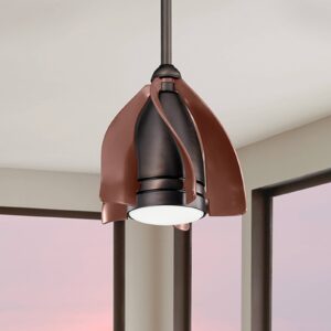 Stropný LED ventilátor Terna bronz olej./brúsený