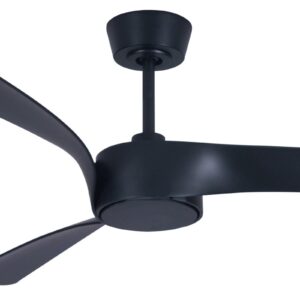 Stropný ventilátor Beacon so svetlom Line black 132 cm tichý