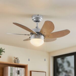 Stropný ventilátor Lindby s osvetlením Minja