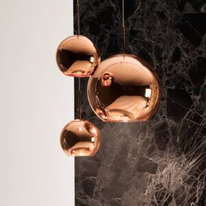 Tom Dixon Copper Trio Round závesné svietidlo 3pl.