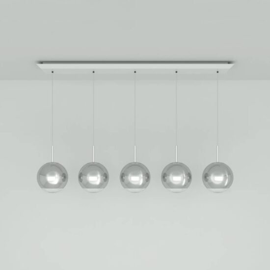 Tom Dixon Mirror Ball 25 cm Linear 5-pl. chróm