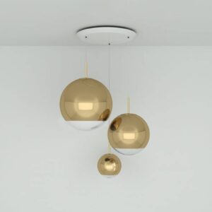 Tom Dixon Mirror Ball Range Round 3-pl. zlatá