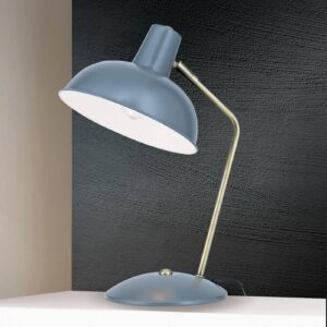 Vintage vzhľad – stolná lampa Fedra sivá