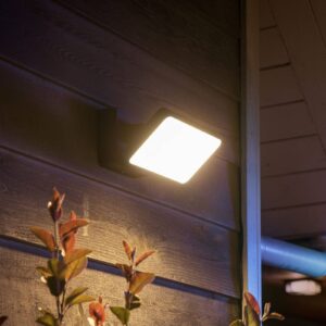 Vonkajší reflektor Philips Hue LED Welcome black metal 2 700 K