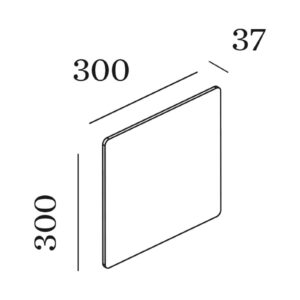 WEVER & DUCRÉ Miles 3.0 Wall 30x30cm mramor biely