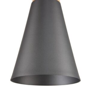 Závesná lampa Bicones v čiernej