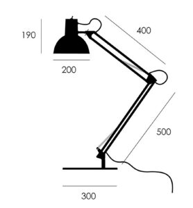 midgard pružinová stolová lampa